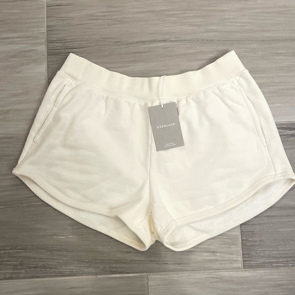 White track shorts - Picture 3 of 4